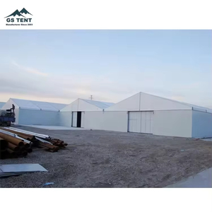 Carpa Temporal de 15mx30m para Almacenamiento Industrial, Contenedor para Basura, Residuos, Polvo, con Dos Puertas Enrollables - Product Image 6