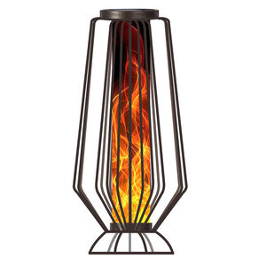 Металлические мерцающие лампы, декоративные украшения, освещение, Солнечный фонарь, мерцающее пламя и птичья клетка, домашний декор для патио - Product Image 1