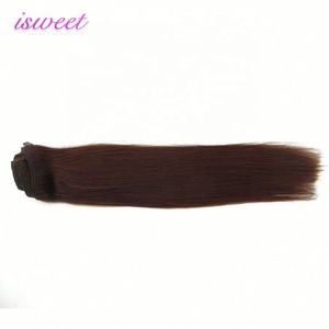 Extensions de cheveux humains vierges russes Remy à la vente chaude, naturelles, à clips, brun foncé, lisses, vague profonde, vague d'eau, vague de corps Yaki - Product Image 6