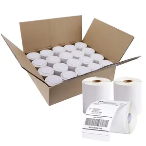 Blank Adhesive Etiqueta 100x150 Waybill A6 Thermal Paper Sticker Printer Label Rolls Direct Thermal Barcode 4x6 Shipping Label