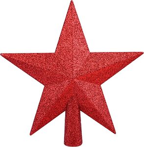 Glitter Star <strong>Tree</strong> <strong>Topper</strong> - Christmas Small Decorative Holiday Bethlehem Star Ornament <strong>Topper</strong> - Product Image 1
