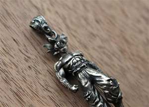 Colgante personalizado de Plata de Ley 925 con diseño de <span class=keywords><strong>Goku</strong></span>, collar de Bola de Dragón con diseño de DBZ Saiyan Hip hop, regalo para él - Product Image 5