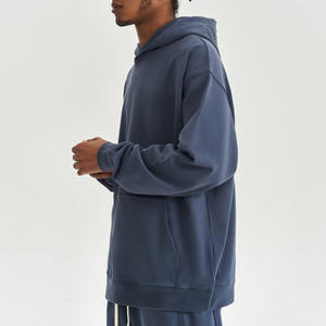 เสื้อฮู้ดผ้าฝ้าย80% สำหรับผู้ชายเสื้อฮู้ดขนแกะโพลีเอสเตอร์20% โลโก้ได้ตามต้องการ - Product Image 2