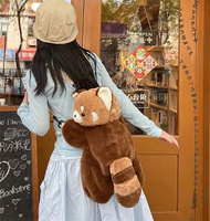 Personnalisé mignon dessin animé ours en peluche cartable maternelle sac à dos décontracté animal