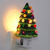 Lampe de nuit en forme d'arbre de Noël 3D, design tridimensionnel, décoration de vacances, lampe en plastique et verre sans danger pour les enfants, cadeau pour la maison, vente en gros