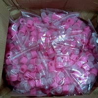 10 Piezas Profesionales de Silicona Rosa Sólida para Uso en Manos, Cubre Dedos para Remover Esmalte de Uñas, DIY, Acrílico, Gel UV, Uso en Salón