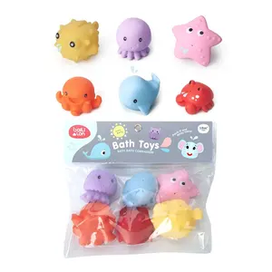 热销婴儿沐浴玩具高品质可爱软塑料橡胶婴儿沐浴玩具