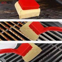 Brosse de nettoyage professionnelle pour barbecue, efficace, sûre, résistante à la chaleur, pour barbecue à gaz, barbecue au charbon de bois, barbecue de table