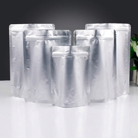 Sac auto-scellant en aluminium, sac d'emballage alimentaire vertical, sac refermable