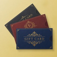 Porte-cartes de chambre d'hôtel personnalisé à double pliage, en papier vert avec dorure à chaud or, pour le Moyen-Orient