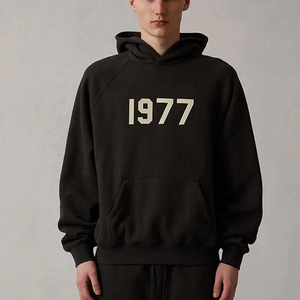 Conjunto de Sudadera con Capucha y Pantalones Cortos para Hombre, 100% Algodón, Estampado, Transpirable, Holgado, Formal, con Patrón Impreso, Tejido, el Más Vendido al por Mayor - Product Image 1