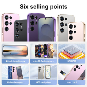 Giá thấp gốc S25 mini điện thoại 5G Dual Sim mini điện thoại di động 4 inch 4GB + 64GB siêu cảm ứng thông minh nhỏ điện thoại di động Android - Product Image 3