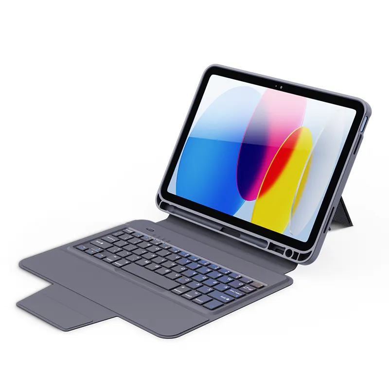 YiLing Wireless BT Type-C port Keyboard Magnetic Magic Case For Apple iPad 10.2 Inch