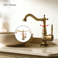 Classique Rétro Vintage Antique Hôtel Salle De Bains Bassin Robinets Élégant Style Vintage pour Vos Salles De Bains De Luxe