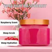 Gommage corporel hydratant et exfoliant au sucre de karité et hibiscus rose, parfum hibiscus rose, pour tous types de peaux