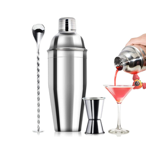 Kit Profesional de Coctelería de Acero Inoxidable, Coctelera Clásica, Colador, Jigger, Muddler, Capacidad de 1L, para Suministros de <span class=keywords><strong>Bar</strong></span> de Hotel - Product Image 2