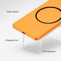 Mini Power Banks Personnalisables en Gros – OEM, Alliage d'Aluminium, LED, Charge Rapide PD 20W, Magnétique, Sans Fil, 5000mAh