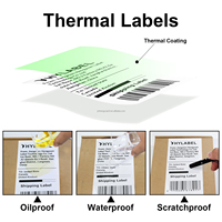 Étiquette Thermique Directe Pliée en Accordéon Auto-adhésive 4x6 Pouces (102x152mm) pour Expédition, Colis et Adresse