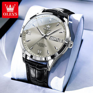 Reloj OLEVS 9956 con Logotipo Personalizado OEM, Diseño de Lujo, Reloj de Pulsera Automático para <span class=keywords><strong>Hombre</strong></span>, Reloj Mecánico Inteligente de Acero Inoxidable <span class=keywords><strong>Dorado</strong></span> - Product Image 2
