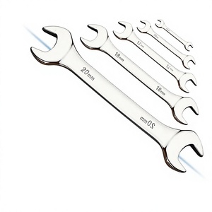 Clé à molette double ouverte Chao 8-20 mm, haute dureté, acier au chrome-vanadium, outil industriel, finition chromée polie, OEM, garantie 3 ans - Product Image 1