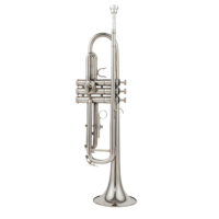 Brass Nickel Plated Finish Rust Resistant BB Tone Trumpet with 3-Piston Stainless Steel Valves for Beginners to Professionals