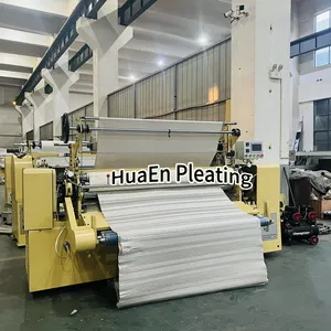 Changzhou plisse machine fabricant HuaEn ZJ 217 bambou leafwavemzig zag boîte motif sapin pli textile plissage machine