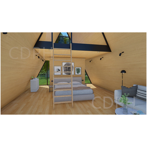 Kit de Micro-Maison Préfabriquée Moderne de Luxe <span class=keywords><strong>en</strong></span> Triangle à Charpente <span class=keywords><strong>en</strong></span> A - Product Image 4