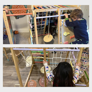 9 trong 1 trong nhà rừng phòng tập thể dục trẻ em leo khung Montessori leo núi bằng gỗ chơi <span class=keywords><strong>Set</strong></span> với Slide - Product Image 2