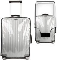 HUAYI Rõ Ràng PVC Bọc Vali Bị Bảo Vệ 20 22 24 26 28 30 Inch PVC Trong Suốt Du Lịch Hành Lý Protector Cho Carry On