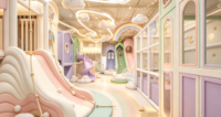 Meubles de terrain de jeu intérieur en bois et alliage hautement personnalisables, équipement de parc d'attractions coloré pour enfants