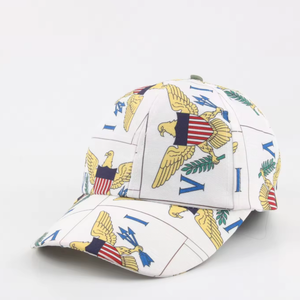 Nouvelle Arrivée Casquette de Baseball Drapeau des Îles Vierges Américaines Protection Solaire Visière Casquette Bec de Canard Tous Drapeaux Personnalisé<span class=keywords><strong>s</strong></span> Unisexe Tendance Moins Cher - Product Image 1