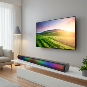 ETISTAR 2026 – Système Home Cinéma Soundbar <span class=keywords><strong>2</strong></span>.0 canaux coloré, Bluetooth, télécommande, HDMI ARC, OEM ODM – Meilleures ventes - Product Image 3