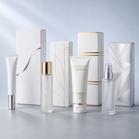 Boîte cadeau en papier artistique avec logo personnalisé, pliable, adaptée aux soins de la peau, aux cosmétiques, aux bougies, aux parfums, aux tasses isothermes, style luxueux