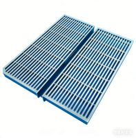 Grille en acier pour passerelles souterraines, haute résistance, excellente performance antidérapante, pour systèmes de drainage des stations de métro