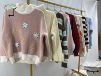 Pull-over d'occasion confortable en gros, de haute qualité, chaud, mode hiver, sans capuche, manteau en polyester/coton mélangé