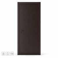 Porte intérieure BOCHARM en bois grainé vert forêt, cristal de carbone, style Wabi-Sabi Zen, écologique, sans formaldéhyde, design moderne