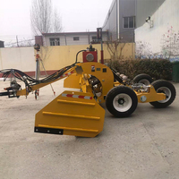 Niveleuse laser agricole Runtu Factory sur mesure 2,5m-4m pour tracteur, niveleuse à moteur à faisceau courbé, système hydraulique