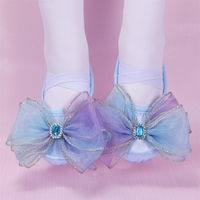 Chaussures de danse bleues classiques chinoises pour enfants, semelles souples, pour la pratique spéciale du ballet