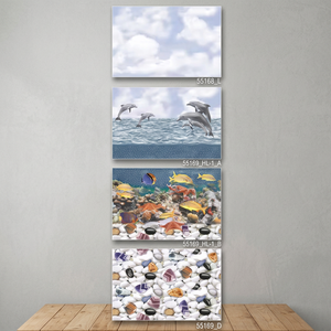 300x450mm/30x4 5cm/12x18 pulgadas peces imagen impresa HD Color azul cerámica baño uso Interior esmalte brillante pared azulejos proveedor - Product Image 6
