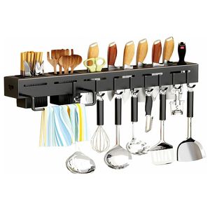 Support mural de rangement pour couteaux de cuisine, organisateur d'ustensiles de cuisson, étagère pour baguettes/cuillères, supports de rangement pour cuisine (vente en gros) - Product Image 1