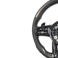 Volant en cuir et fibre de carbone pour Mercedes Benz AMG W204 W205 W211 W203 W212 W176 W213 Cla W210 W124 W177 W221