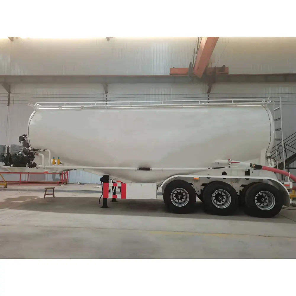 Penjualan langsung pabrik payload 45ton 3-Axle Heavy Duty tanker semen jumlah besar semi trailer bubuk besar semen tanker semi trailer
