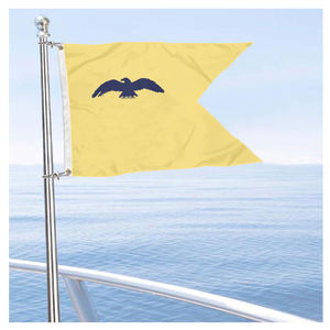Venta al por mayor de alta calidad al aire libre de alta resistencia de doble cara de campaña personalizada logotipo impreso <span class=keywords><strong>Burgee</strong></span> Guidon triángulo golondrina barco bandera - Product Image 2