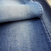 Tissu denim bleu de qualité supérieure en stock, 10,5 oz, coton, poly, extensible, tissu pour jeans, fournisseur OEM