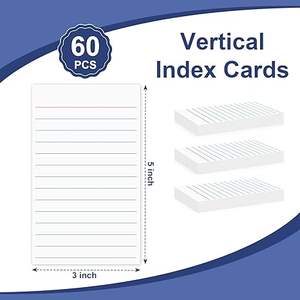 Le schede indice 3X5 hanno stabilito che le schede bianche spesse hanno stabilito che entrambe le parti notano le carte per le liste di Idea da fare Record - Product Image 2