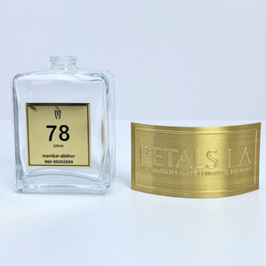 Etiquetas de Papel de Aluminio Dorado con Diseño en Relieve 3D de Alta Calidad, Personalizadas para Botellas de Vino y Perfume, Artesanías Metálicas, Etiquetas de Embalaje Personalizadas - Product Image 3