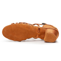 Chaussures de danse de salon et latine pour enfants de style nouveau, chaussures de cha-cha en satin pour filles, confortables et élégantes