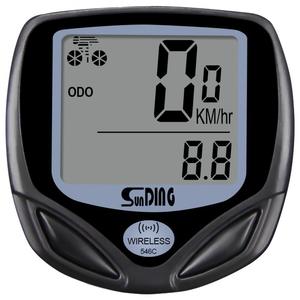 Computadora para bicicleta Sunding 546C con pantalla LCD inalámbrica, odómetro para ciclismo y correr, resistente al agua IP65 - Product Image 2