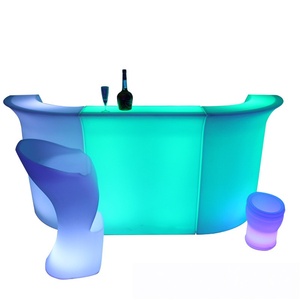 Mueble <span class=keywords><strong>Bar</strong></span> con Luces LED, Mobiliario LED RGBW con Cambio de Color y Control Remoto, <span class=keywords><strong>Barra</strong></span> LED para Mostrador y <span class=keywords><strong>Barra</strong></span> Móvil - Product Image 4