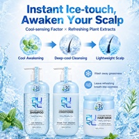 Nouveaux produits Locroyal - Shampooing rafraîchissant pour le cuir chevelu -3 ℃   Shampooing Apaisant pour le Cuir Chevelu à la Centella Asiatica, Nettoyage en Profondeur du Cuir Chevelu, Unisexe